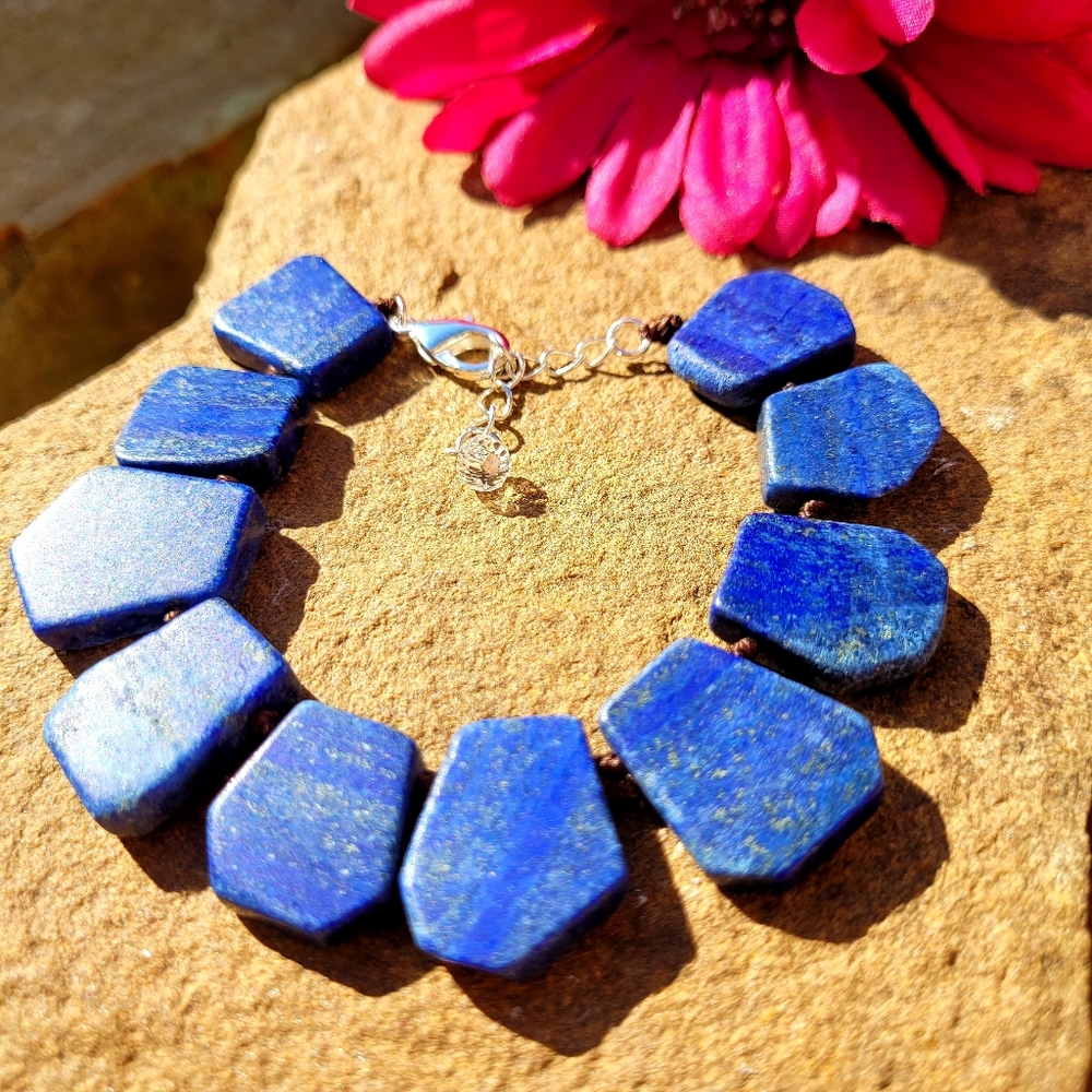 SOLD NWT BLUE LAPIS STERLING SILVER STATEMENT B… - Picture 4 of 15